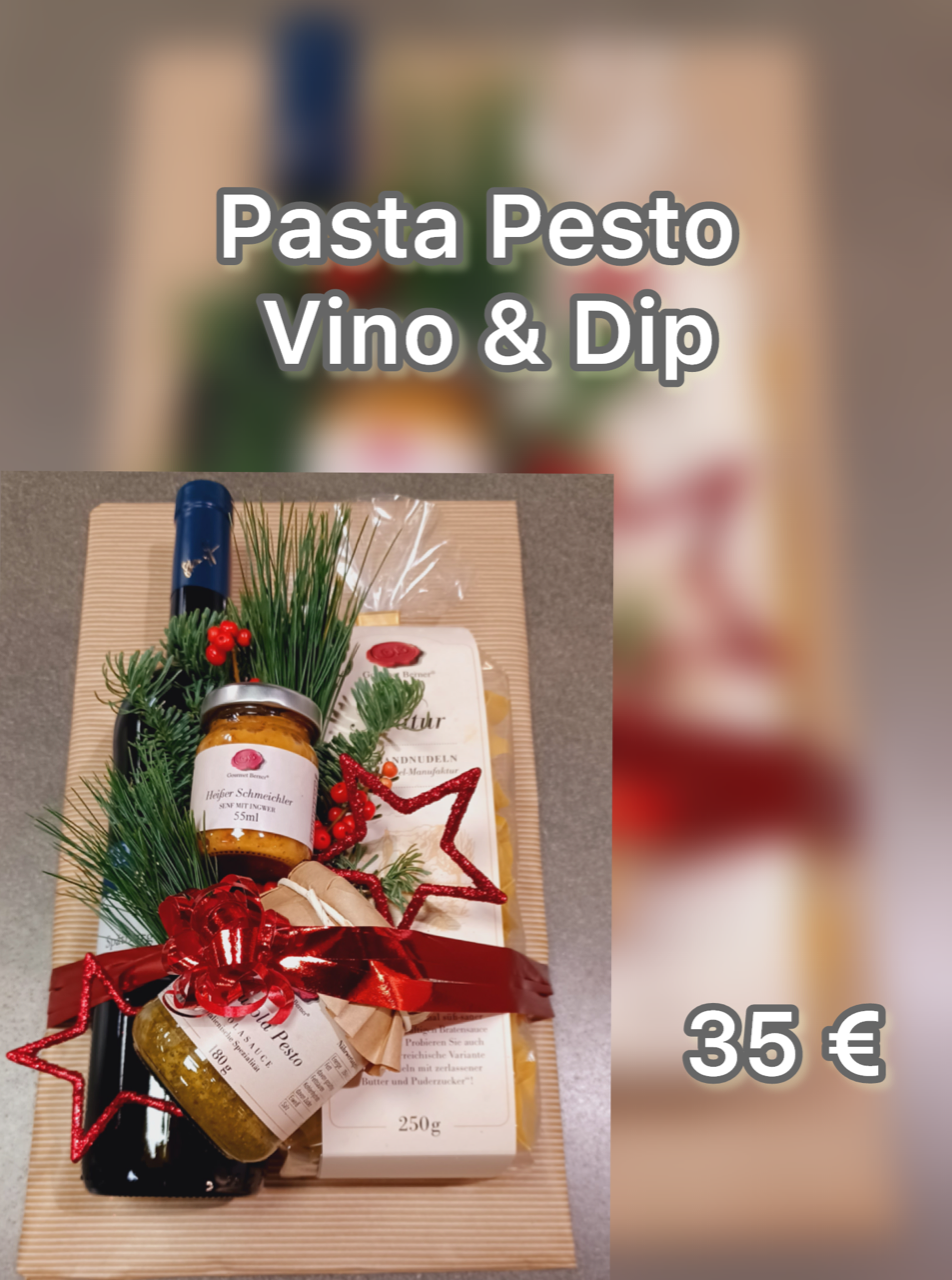 Pasta Pesto Vino & Dip